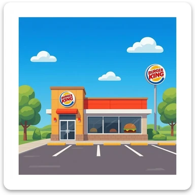 Burger king sticker