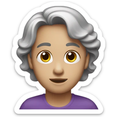 tenderly.co emoji in purple color sticker