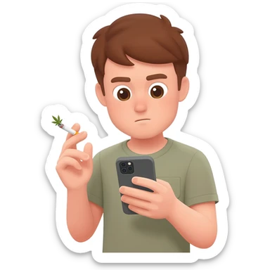 long lazy afternoons smoking pot and texting girls sticker