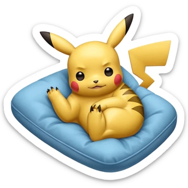 Pikachu dormido sticker