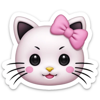 Kuromi Hello Kitty sticker