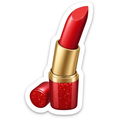 Lipstick glitter sticker