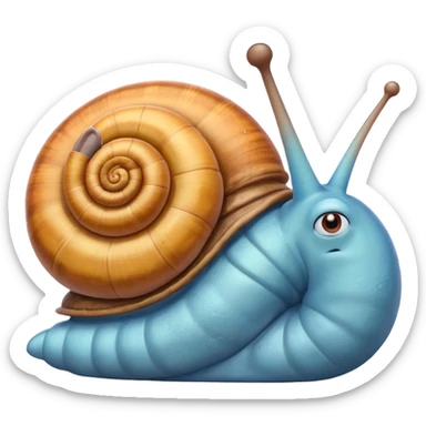 Gary the snail from Spongebob, sleeping sticker