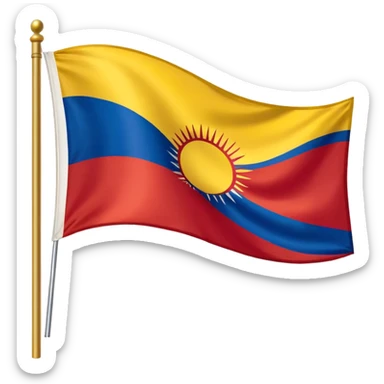 Tibetan flag sticker