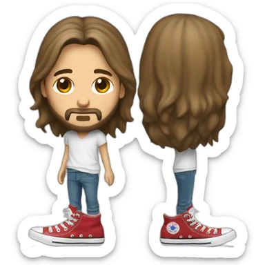 jesus wearing converse chuck taylor high sticker