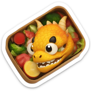 dragon bento box sticker
