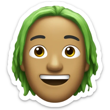 Cubata verde fosforito sticker