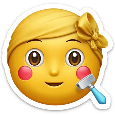 Свеча с бантиком  sticker