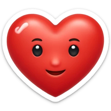 Crie um coração no formato de coração  sticker
