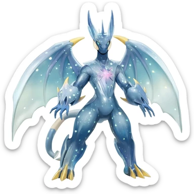Shiny Starry Trico-Nargacuga-Silvally-Absol-Digimon-fusion sticker