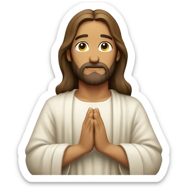 Jesus Christ praying sticker