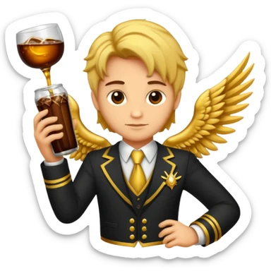 leon con alas y cola de escorpion sticker