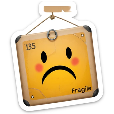 fragile sign sticker