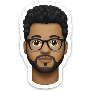 The Weeknd with his glasses sticker