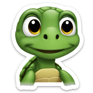 turtle named emma  sticker