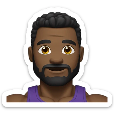 jacked powerlifter sticker