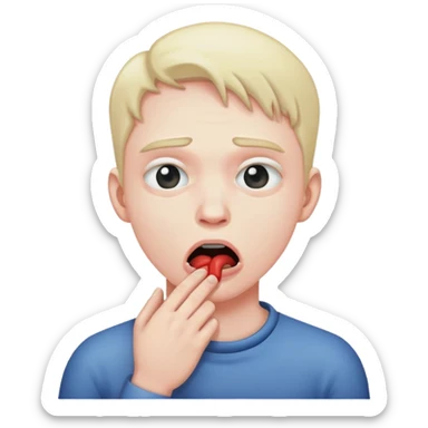 Dude choking himself out sticker