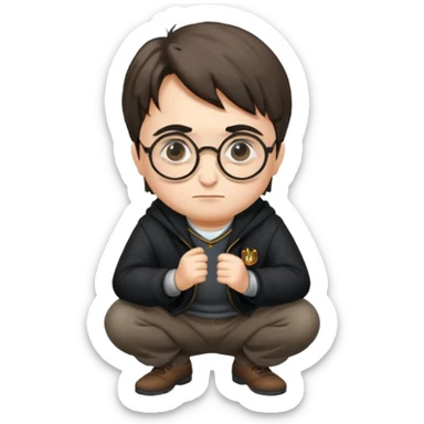 harry potter squating sticker