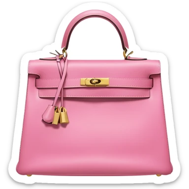 hermes kelly bubblegum pink color gold hardware sticker