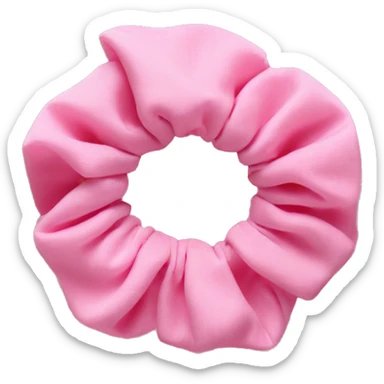 pink scrunchie sticker