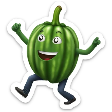 a pepino dancing sticker