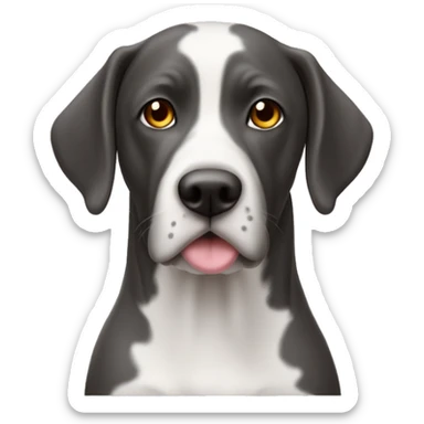 A minha cadela Pointer Inglesa branca com manchas pretas sticker