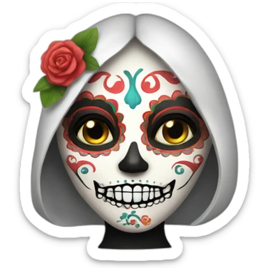 mexican catrina sticker