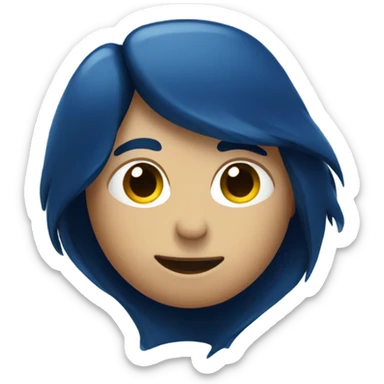 dark blue heart sticker