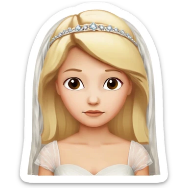 blonde bride  sticker