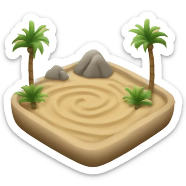 Sand zen garden sticker