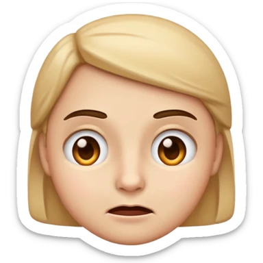 face emoji with a smug, unimpressed look, one eyebrow raised sticker
