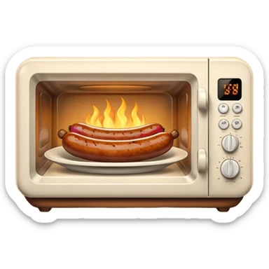 sausage microwave sticker