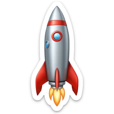 Rocket sticker