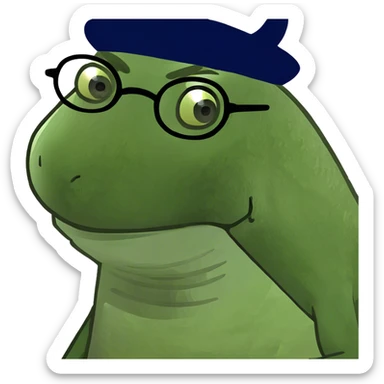 stupid lizard sticker