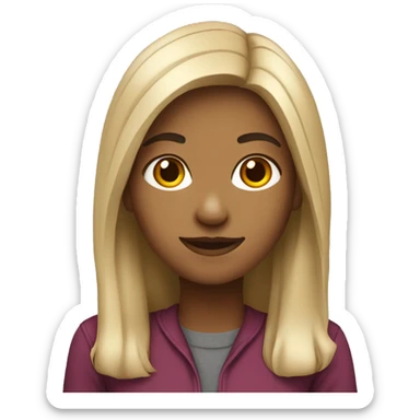 normal university student girl sticker