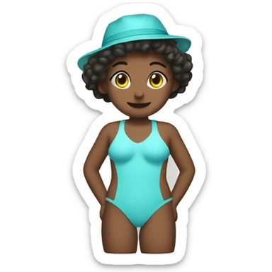 Costal bathing suit sticker
