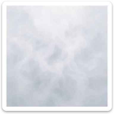 delicate white mist, fog, vapor, dreamy and soft, floating in the air sticker