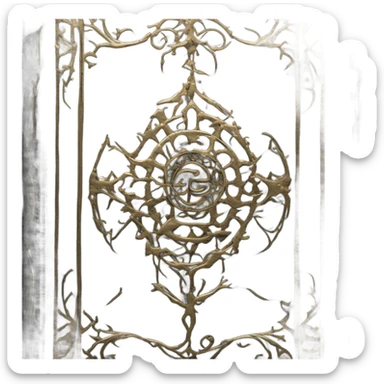 gothic book sticker