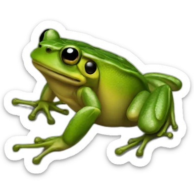 Black-scorpion-fighting-frog sticker