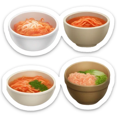 kimchi leaves topping for ramen without any face or or anything else sticker