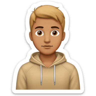 Apparel less man sticker