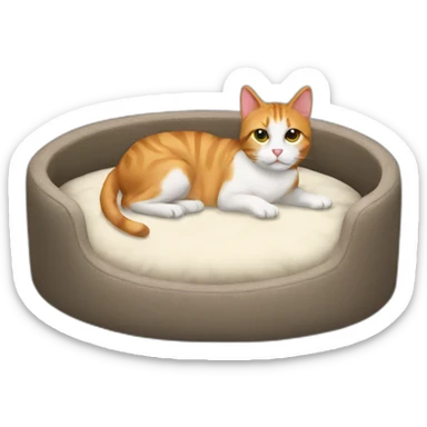 cat bed sticker