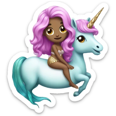 Unicorn mermaid  sticker