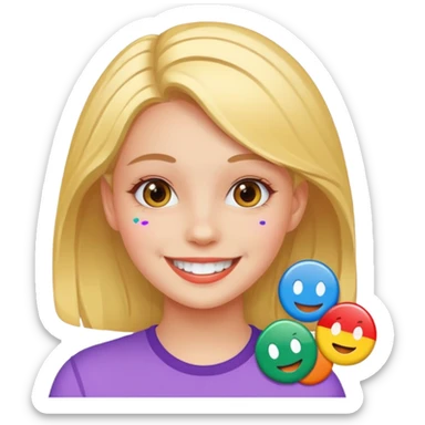 Stikers of girl sticker