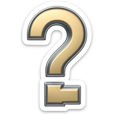 Question mark sticker