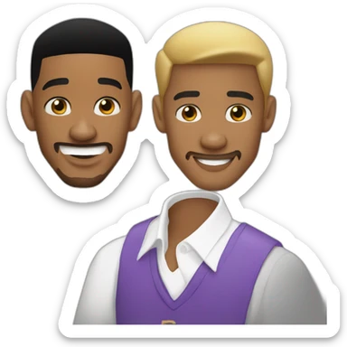 justin bieber and will smith sticker