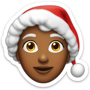 mrs santa claus sticker