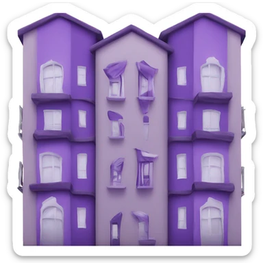 purple sign for leasing real estate sticker