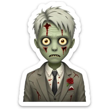 Zombie estiloso sticker