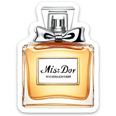 Miss dior perfume sticker